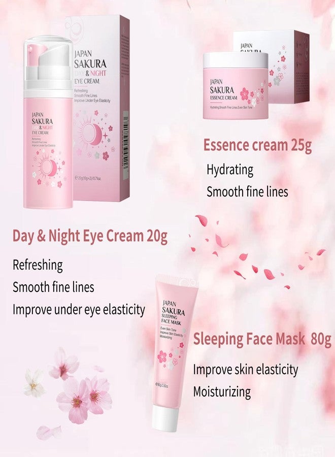 Evolvique Japan Sakura Skincare Set Women Gifts - 8 Pcs Teenage Skin Care Set - Skin Care for Teens 10-12 - Skincare for Girls 10-12 - Teen Skin Care Kit with Face Mask,Cleanser,Cream,Headband - Image 3